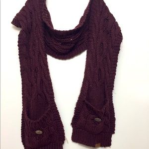 Made for Each Other Burgundy Scarf